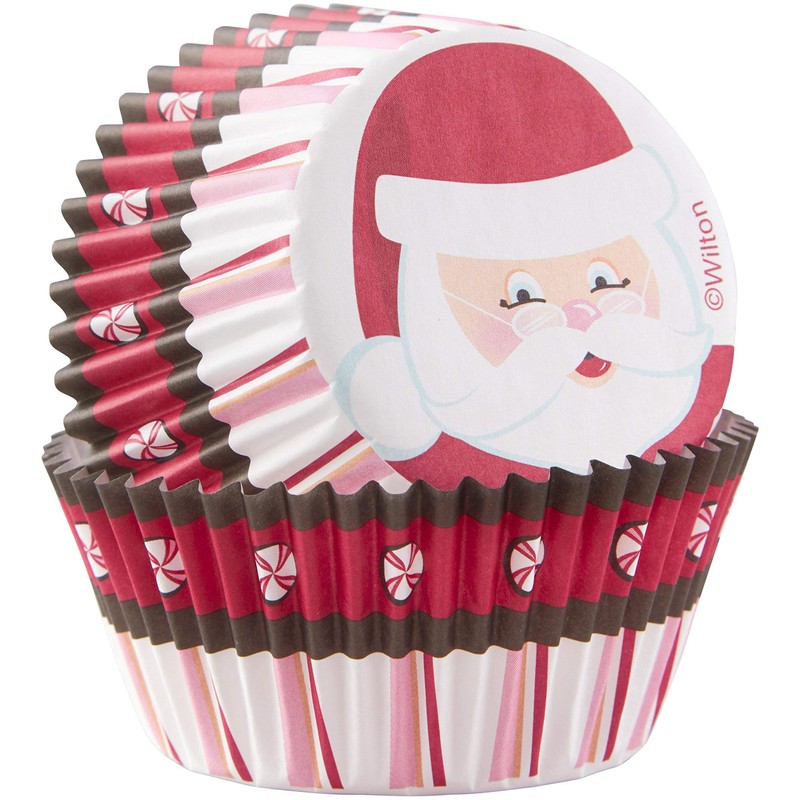 Wilton Santa Claus Cupcake Cases, Paper Multicoloured, 6.35 x 5.08