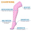 CHARMKING 3 Pairs Thigh High Compression Socks for Women and