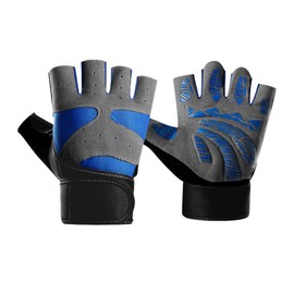 HomyComy Cycling Gloves, Bicycle Gloves, Fingertips, Half Fingers, Road Bike, Shock Absorption, Stretchy, Breathable, Unisex