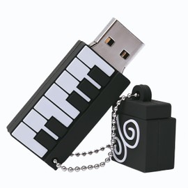 WooTeck 128GB Cartoon Piano USB Flash Drive Data Storage