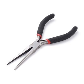 Beadthoven Flat Long Carbon Steel Chain Pliers 15cm