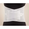 EasyComforts Breathable Back Support Belt, Adjustable Back Brace, White, Medium