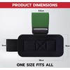 AQF Weight Lifting Hooks Straps, Non-Slip Rubber Coating Grips 8mm