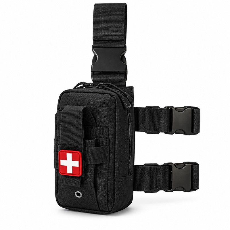 Tactical Drop Leg MOLLE Platform Pouch, 800D Nylon Thigh Rig