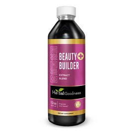 Herbal Goodness Beauty Builder 12oz - Colageno para Mujer for Improved Beauty, Skin Health, Hair Growth, Radiating Skin, Hair and Nail Growth, Enriched with Collagen Supplements - 1 btl -23 Serving