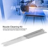 3D Printer Nozzle Cleaning Kit Silver Stainless Steel Nozzle Cleaning
