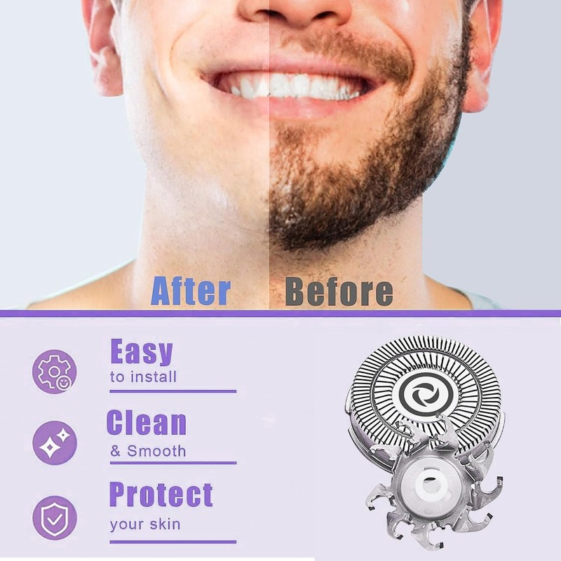 BESTBOMG Replacement Heads Compatible Pit-bull Silver and Gold Pro Razor,