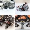 MECCANIXITY 10Pcs Plastic Gears 9 Teeth Plastic Shaft Gears Model