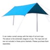 Picnic Blanket Blue Portable Foldable Outdoor Waterproof Sand Resistant Beach