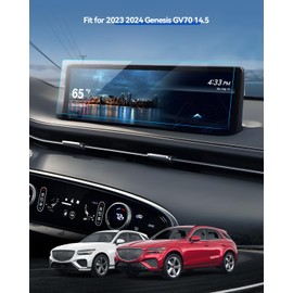 Car Screen Protector for 2022 2023 2024 2025 Genesis GV70 (2.5T, 3.5T) Accessories Navigation Touchscreen Protector Film Tempered Glass HD Clear 14.5''