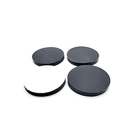 1 1/2" D Round Silicone Rubber Feet Self Adhesive - 1/8" Thick Black Rubber Feet Self Stick Bumper Pads Black Rubber Bumpers Self Adhesive Rubber Spacer Adhesive Rubber Feet (4)