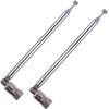 FM Antenna Telescopic, 120cm Telescopic Antenna Replacement F Plug DAB