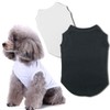 Chol&Vivi Cat T-Shirt Clothes Soft and Thin, 2pcs Blank Dog