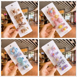 20 Pcs Baby Hair Clip Hair Set surtido de accesorios para el cabello Baby Hair Clip barrede arte de tela completamente forrada de colores para bebés y niños pequeños