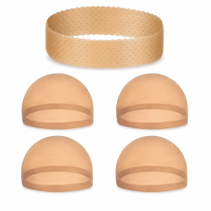 Wig Caps for Women - 5 Piece Non-Slip Silicone Grip