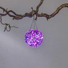 Star Trading Solar Hanging Decoration "Hortensia" Pink 44 LEDs
