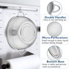 Herogo Colander Stainless Steel Set of 3, Micro-Perforations Colanders with