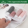 ME.FAN Travel Bottles for Toiletries,3oz Silicone Travel Size Containers, TSA