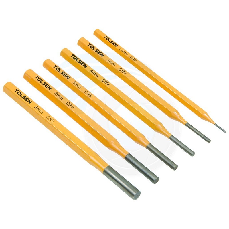 6pcs Professional Steel Vanadium Heavy Duty Nail Punch Tool Set