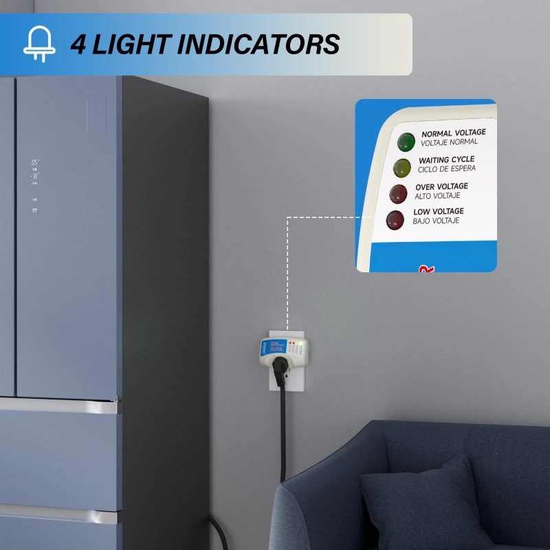 Bseed Surge Protector Power Strip 4 Mode Led Indicators 3