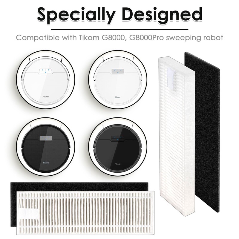 HEPA Filter Compatible with Tikom G8000/G8000 Pro, Wet and Dry