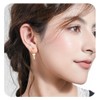 18K Gold Plated Keys Dangle Drop Earrings for Women 925