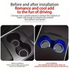 USB Luminous Car Coaster, Round Anti-slip LED Light Car Cup