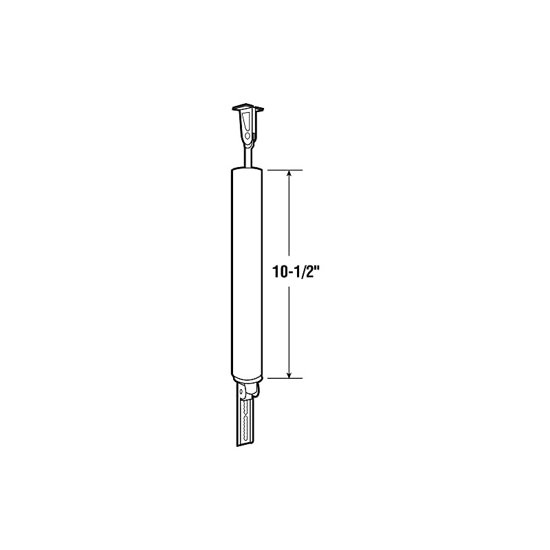 Prime-Line MP5173 Pneumatic Door Closer, 10-1/2 In., Canada Brown, Adjustable,