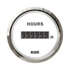 Kus 52mm 2" Engine Hourmeter Hour Gauge 12V 24V with