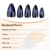 GlamRays Press on Nails Medium Square Head Blue Gradual Change
