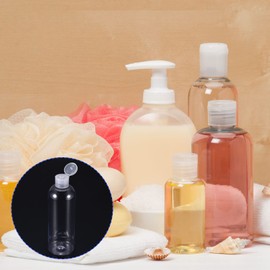 M METERXITY 2 Pcs Plastic Empty Squeeze Bottles - Shampoo Conditioner Toner Clear Dispensing Bottles Apply to Travel Household (300ml)