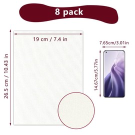 Canvas for Painting Set Made of 100% Cotton, 8 Pieces Small Canvas for Painting, 19 x 26.5 cm, Artist Canvases for Painting, Pre-Stretched White Artist Canvas Panel for Acrylic Paints, Oil Paints,