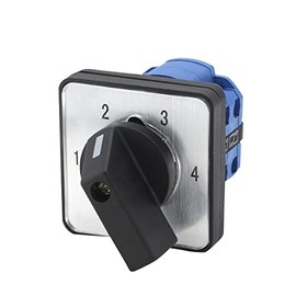 TOP-VIGOR Universal Rotary Cam Selector,Changeover Switch,Changeover Selector Switch LW26-20 6E1111/2 220V 20A 4 Positions 8 Terminals