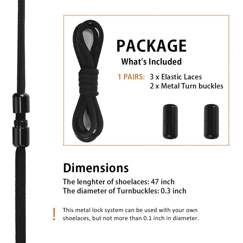 Elastic No Tie Shoe Laces For Adults,Kids,Elderly,One Size Fits All