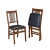 MECO MECO Stakmore True Mission Wooden Folding Chairs with Padded