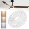 Dpofirs LED Ceiling Fan Light Retrofit Board, 3 Color Adjustable