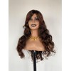 Suncolorhair Soft Synthetic Wig with Bangs for Women, Long Wavy