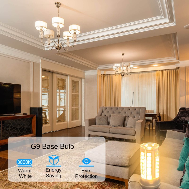 ZHENMING 3.5W G9 LED Bulb Dimmable 40W Halogen Equivalent, Warm
