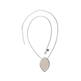 Collezione Alessandro Long Chain with Oval Pendant - Metal