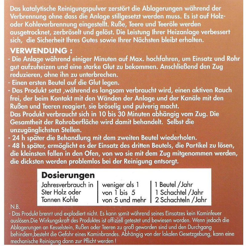 3 x Annual Cleaning Soot for Oven and Fireplace All