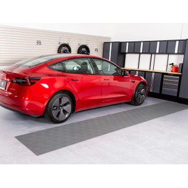 G-Floor Vinyl Garage Runner Levant Pattern (Slate Grey, 2'6" x 24')