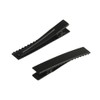 MAHAVIMOKSA 30pcs Black Flat Single Prong Alligator Hair Clips for