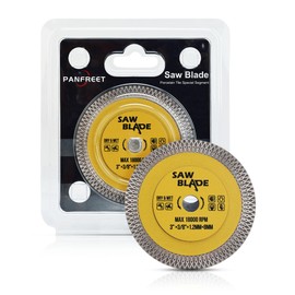 PANFREET 2Pcs/Lot 3" Diamond Blade,78mm Porcelain Diamond Tile Blade with 3/8" Arbor Cutting for Granite,Marble,Porcelain,Ceramic Tiles