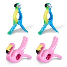 Sopito Towel Clips for Beach Loungers, Pack of 4 Towel Clips, Lounger Clips, Large Beach Towel Clips for Beach Towel, Bath Towel, Pool, Washing Line