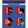 EZ FIRE FIRESTARTER for Fireplace, Campfire, or Grills. Safe, All