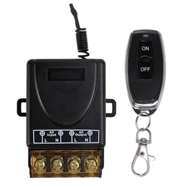 Wireless Remote Control Switch 30A Relay Switch with 328 ft Long Range AC110V/120V/240V for Smart Home,Pump Control,Industrial Electrical Equipment,Anti-Theft Alarms,Security Systems Roller Lind Door