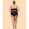Barbra's High Waist Leg Elegant Lace Trim Panties, Assorted Color(