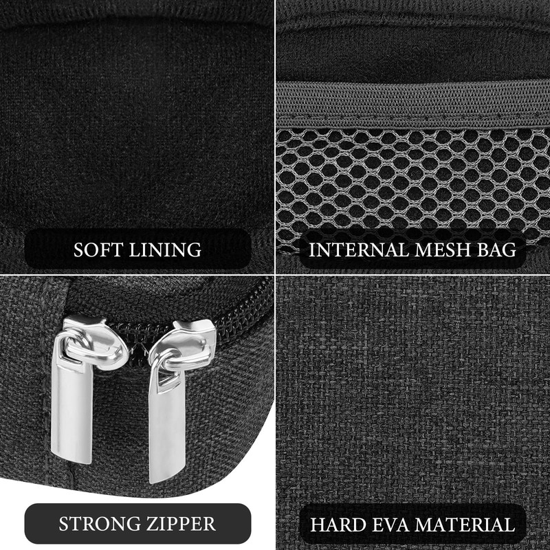 Geekria Earbuds Carrying Pouch Compatible with Bowers&Wilkins Pi8, Pi7 S2,