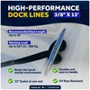 Five Oceans 8-Pack 3/8" x 15' Boat Dock Lines, Navy