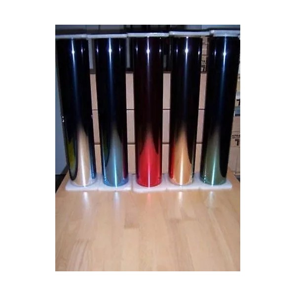 Unbranded CHROME fader film reflective 25% SILVER TO BLACK window